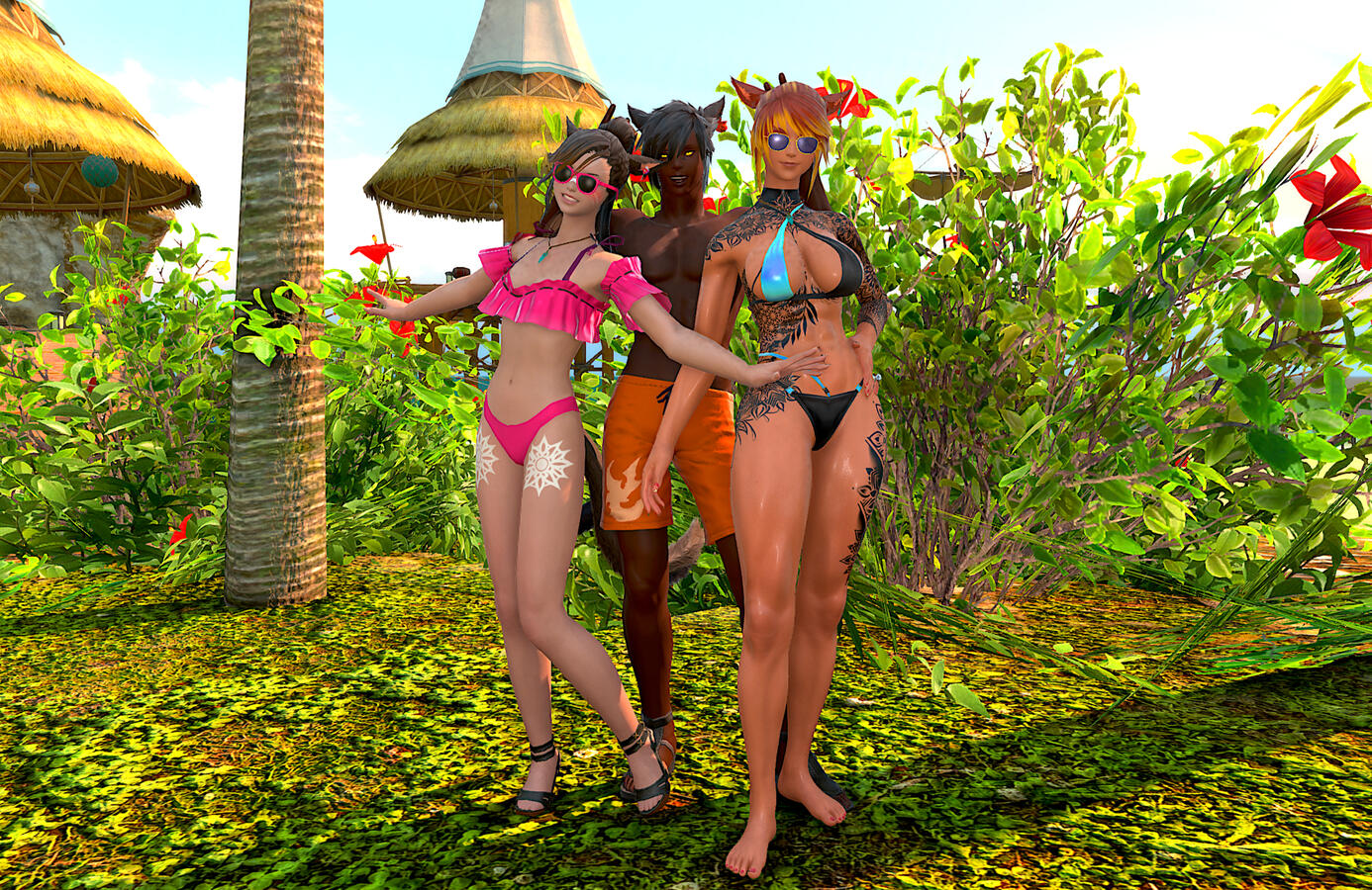 With Luna Lumoise (https://bsky.app/profile/lunalovespink.bsky.social) and Emotions Sovari (https://bsky.app/profile/emotionsxiv.bsky.social)