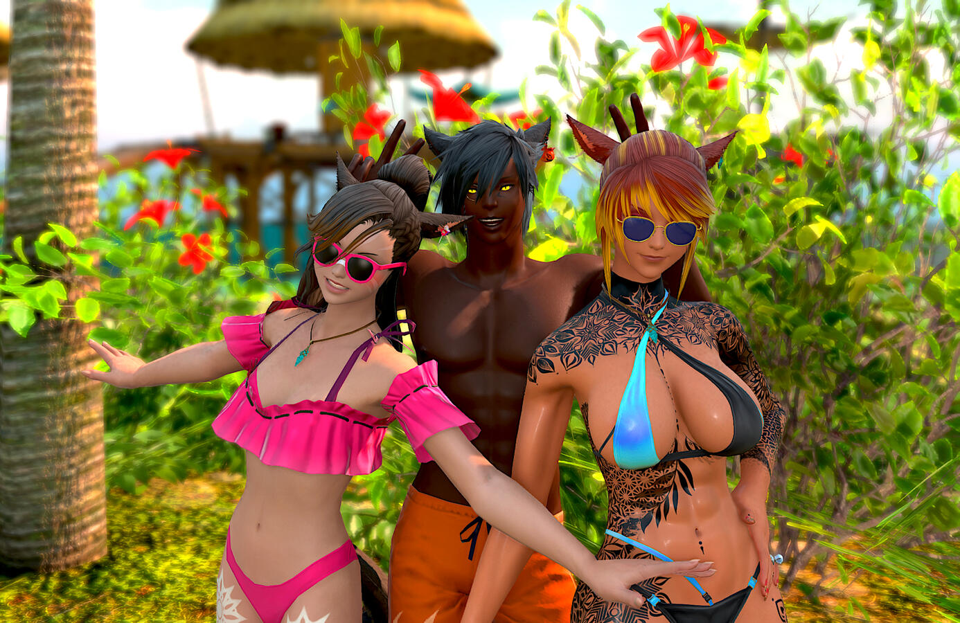 With Luna Lumoise (https://bsky.app/profile/lunalovespink.bsky.social) and Emotions Sovari (https://bsky.app/profile/emotionsxiv.bsky.social)