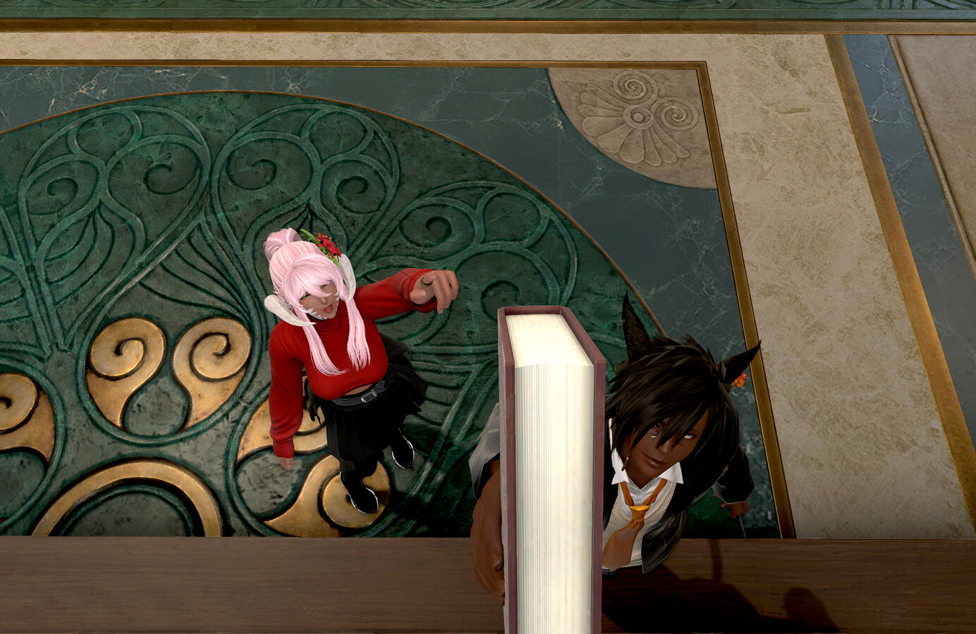 With Elika (https://bsky.app/profile/blossomblade.bsky.social)